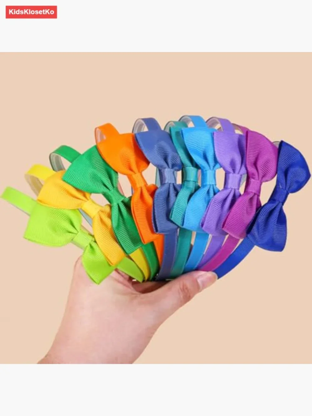 20 Pack Toddler Bow Headbands - Comfy Hair Loops for Little Girls
